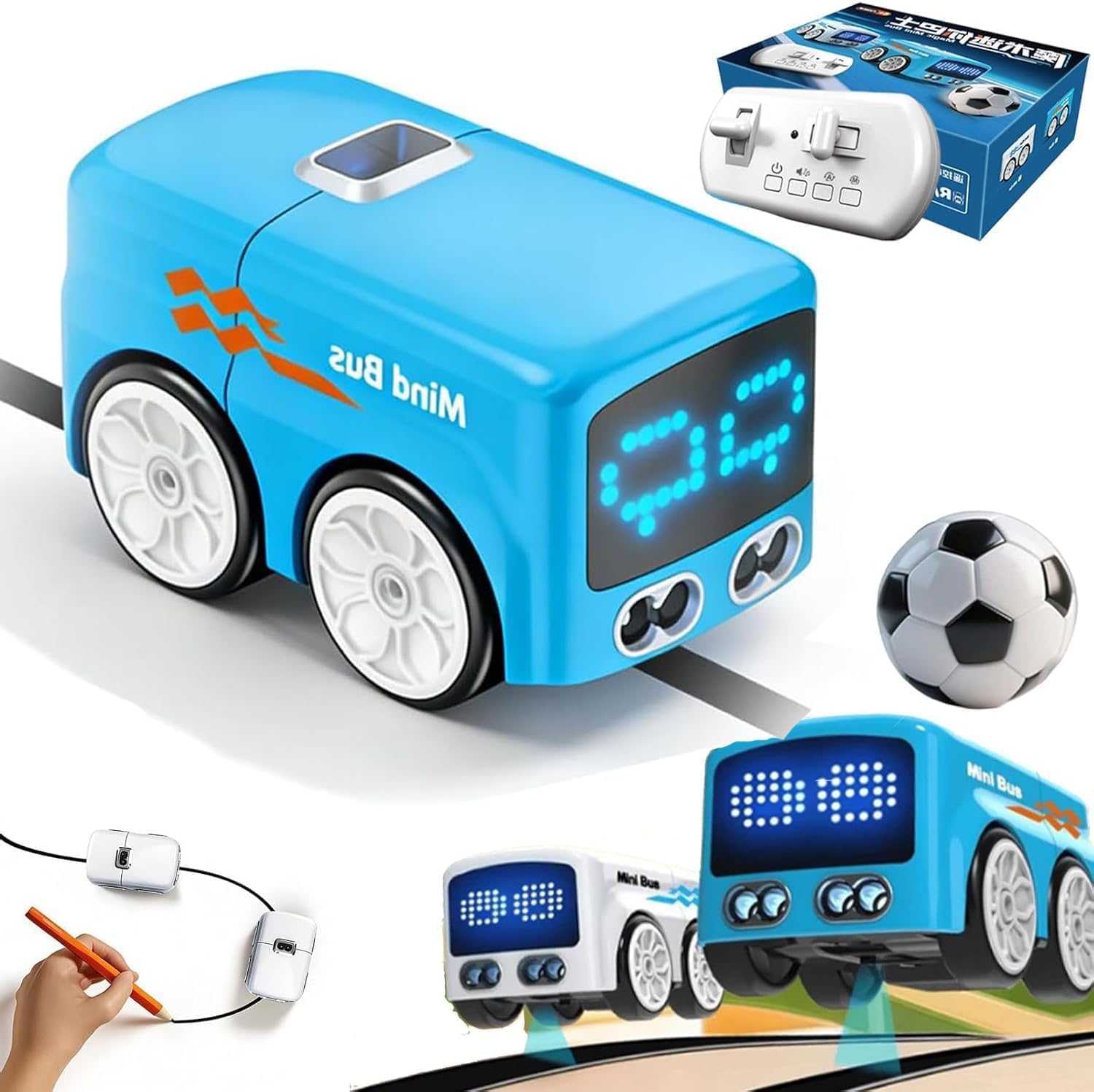 Intelligent mini remote control magic mini bus