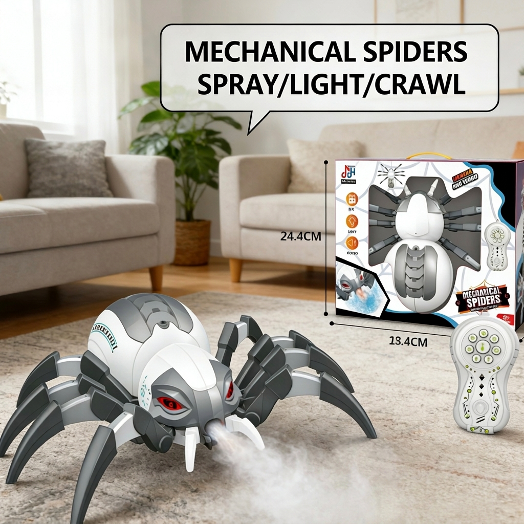 Remote Control Spraying Spider (LED & Music)
