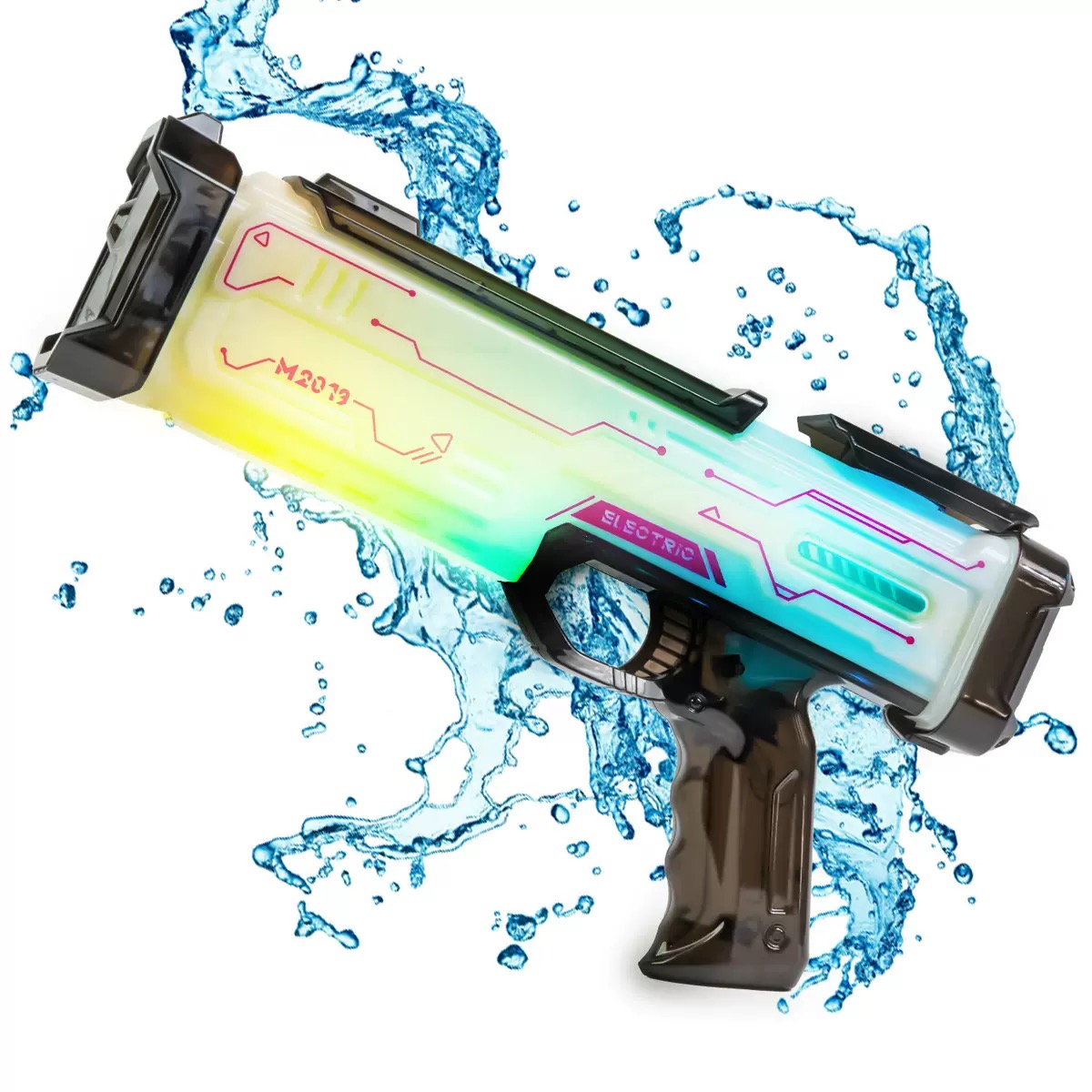 Pistol style colorful electric water gun